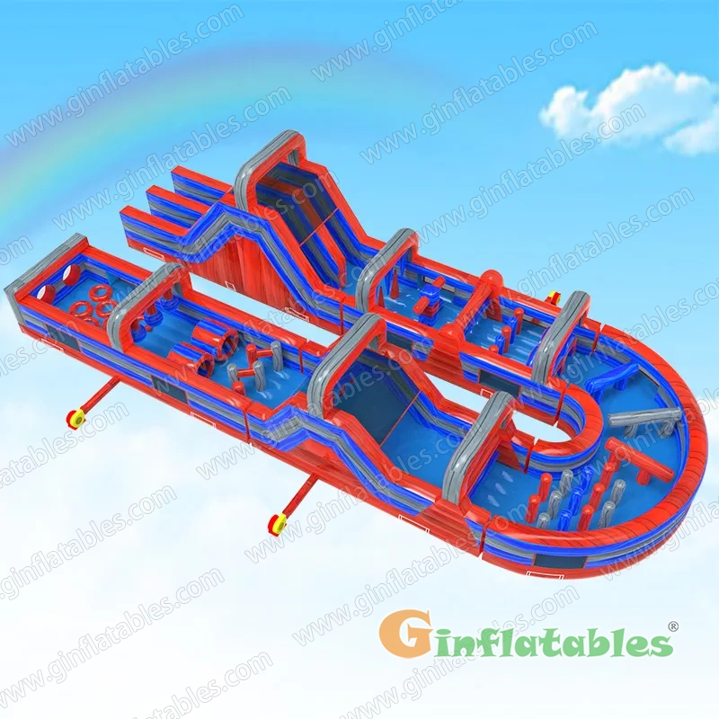 Red and Blue obstacle course