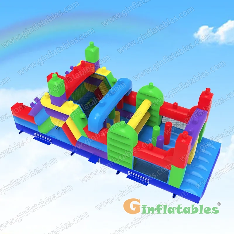 Building blocks obstacle course