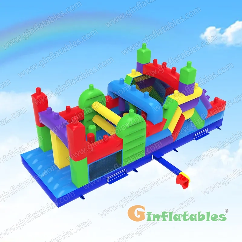 Building blocks obstacle course