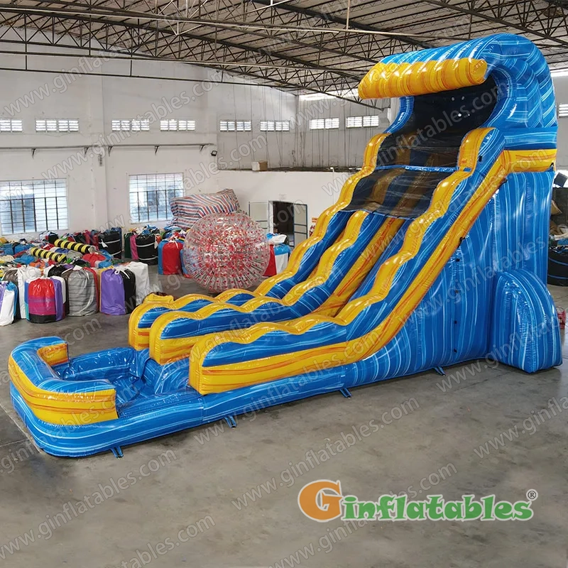 Inflatable water slide