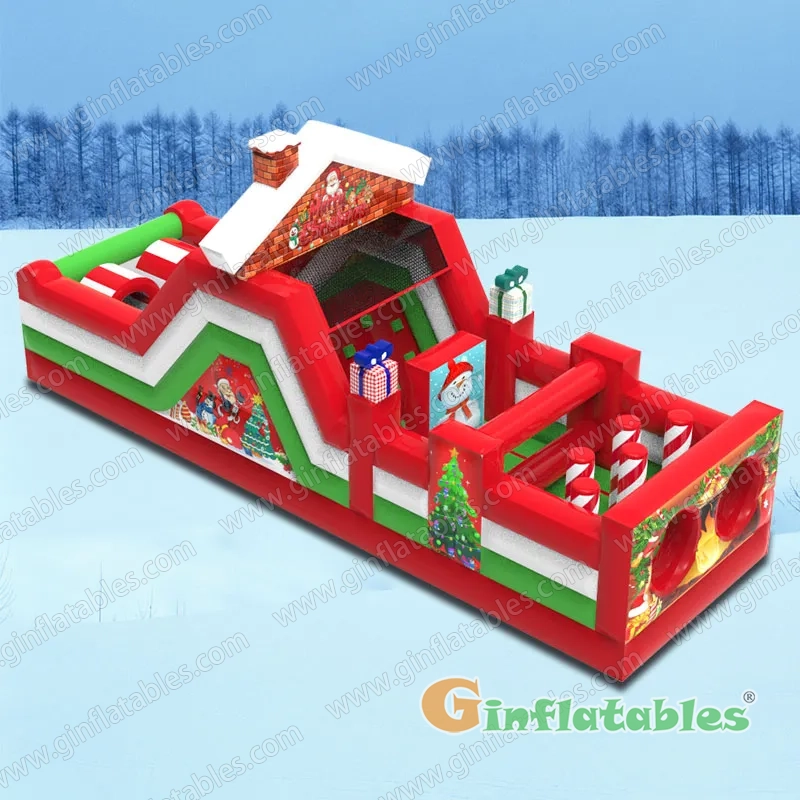 Christmas obstacle course